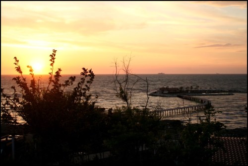 View from my desk in a campsite on the Albanian Coast. It's a hard life, I know...